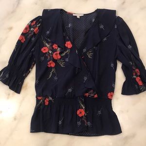 Joie ruffle blouse size small